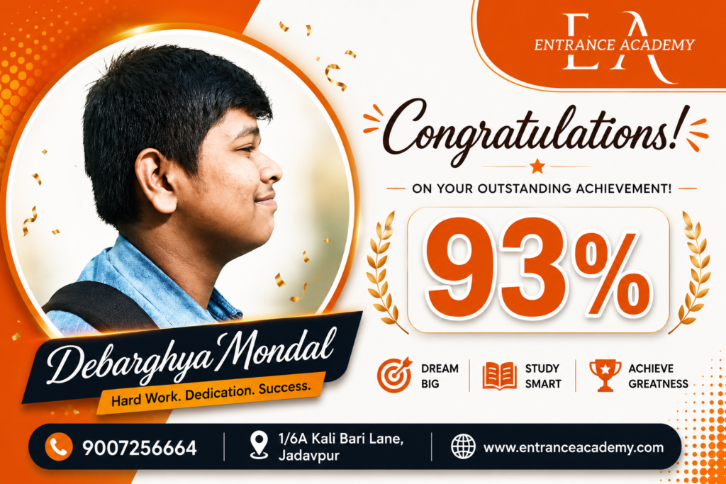 Entrance Academy Topper