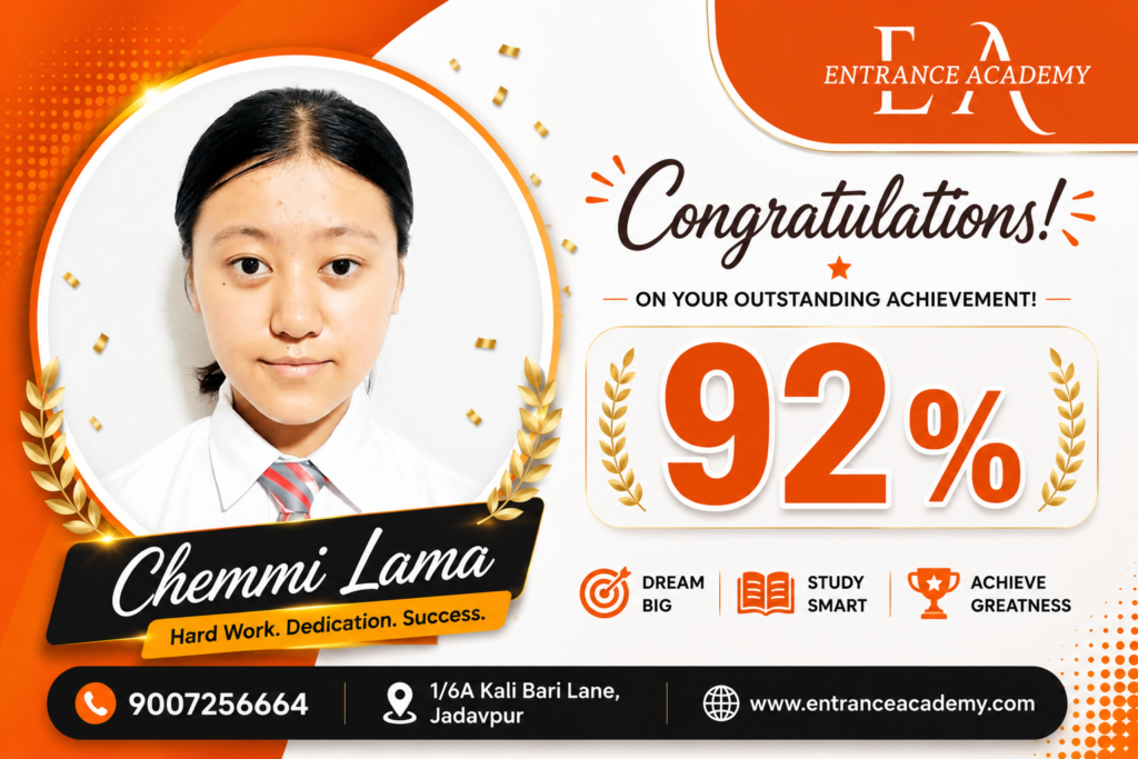 Entrance Academy Topper